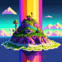 Pixel Art: Цвет острова