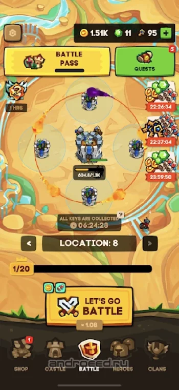 Apexlands- idle tower defense - скриншот 1