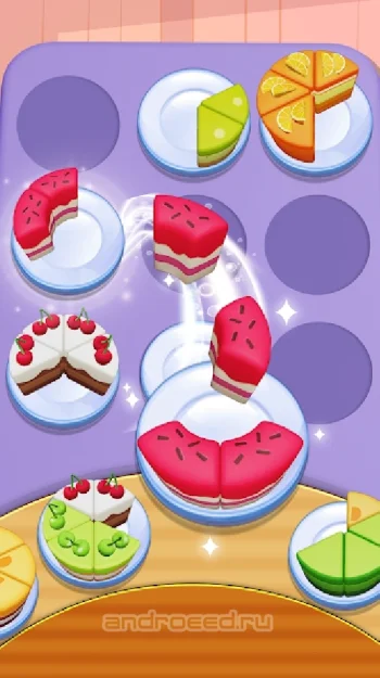 Cake Sort - Сортировка тортов - скриншот 1