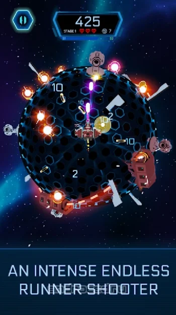 Galaxy Swirl: Hexa Endless Run - скриншот 1