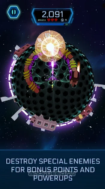Galaxy Swirl: Hexa Endless Run - скриншот 3