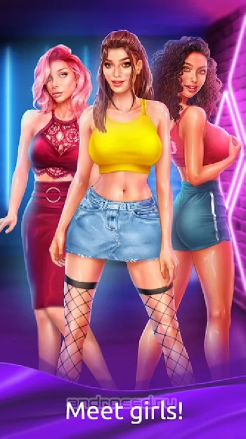 Girls & City: игра в бутылочку - скриншот 1