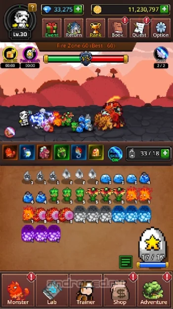 Grow Mergemon Masters-Idle Rpg - скриншот 1