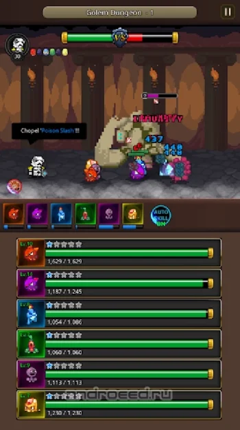 Grow Mergemon Masters-Idle Rpg - скриншот 5
