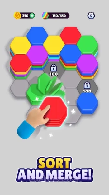 Hexa Sort - скриншот 3