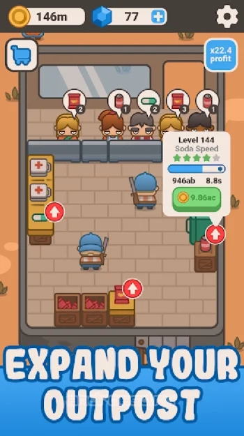 Idle Outpost: Tycoon Clicker - скриншот 3