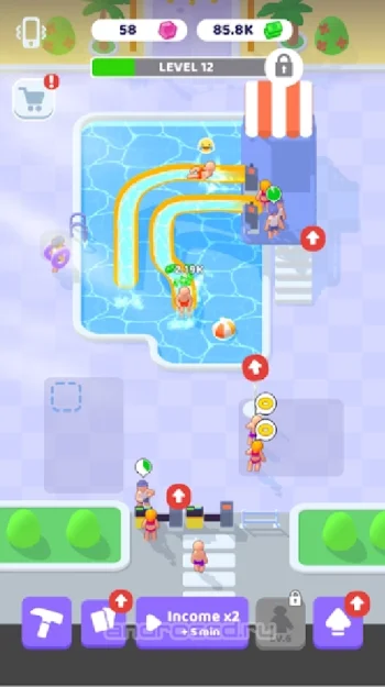 My Aquapark: Idle Water Empire - скриншот 4