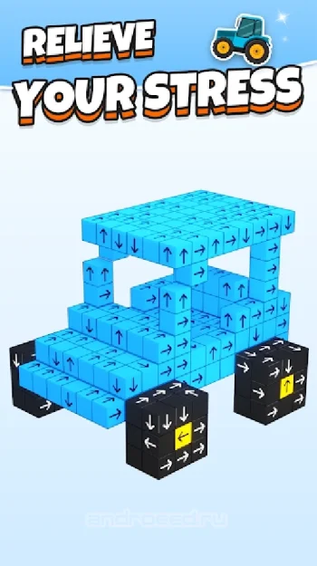 Tap Out - Убрать 3D кубики - скриншот 3