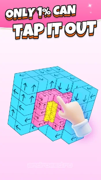 Tap Out - Убрать 3D кубики - скриншот 5