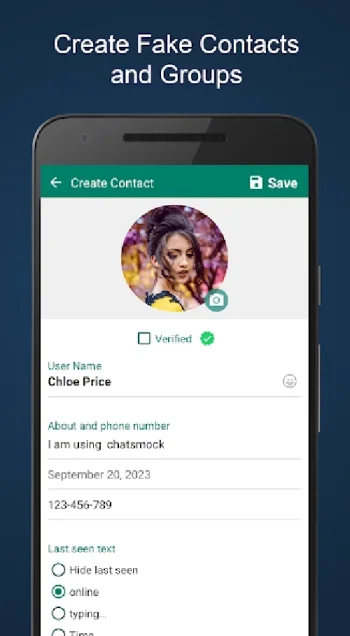 Fake Chat WhatsMock Text Prank - скриншот 2