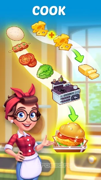 Merge Cooking:Theme Restaurant - скриншот 5