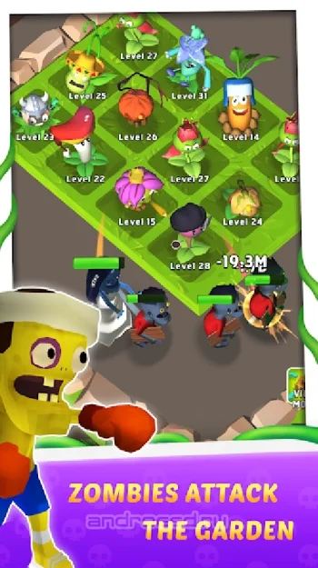 Merge Plants 3D-Garden Defense - скриншот 3