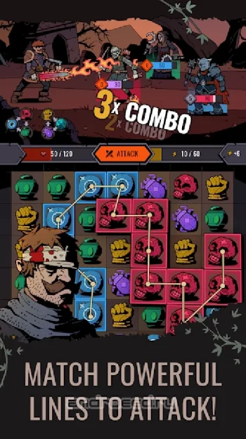 Path of Puzzles: Match-3 RPG - скриншот 1