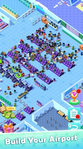 Sim Airport - Idle Game - скриншот 4