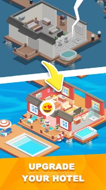Sim Hotel Tycoon - Idle Game - скриншот 2