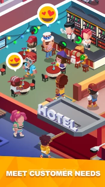 Sim Hotel Tycoon - Idle Game - скриншот 3