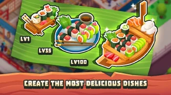 Sushi Empire Tycoon - Idle Game - скриншот 3