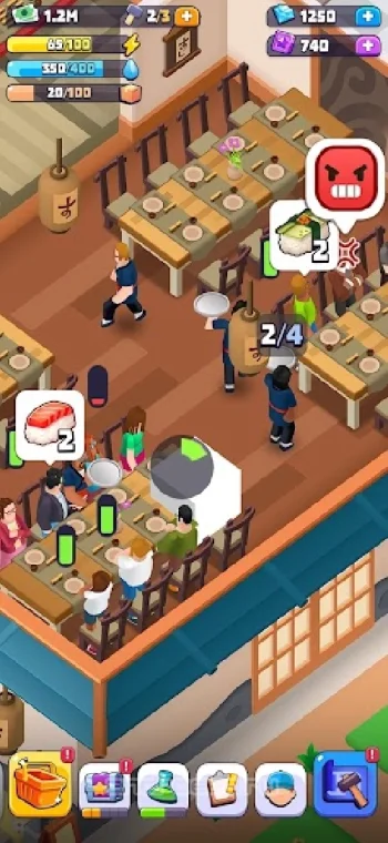 Sushi Empire Tycoon - Idle Game - скриншот 5