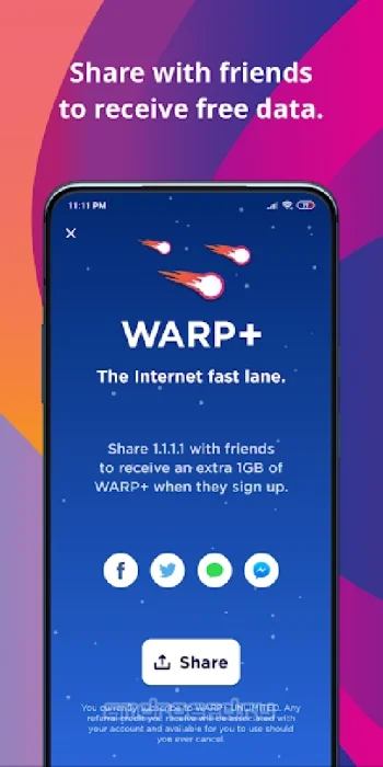 1.1.1.1 + WARP: Safer Internet - скриншот 4