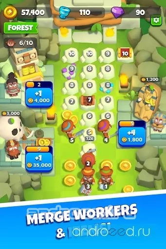 Adventure Inc: Idle Merge Miner - скриншот 1