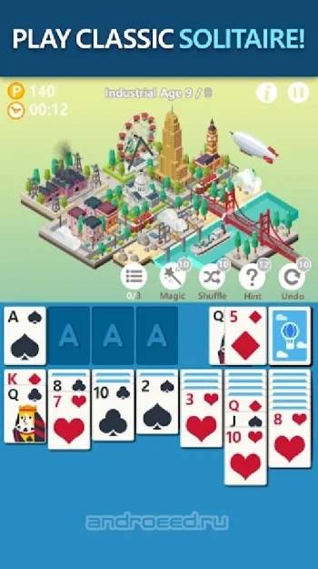 Age of solitaire : City Building Card game - скриншот 5