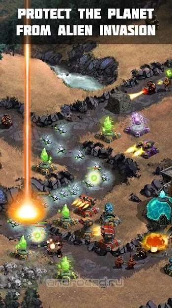 Ancient Planet Tower Defense Offline - скриншот 1