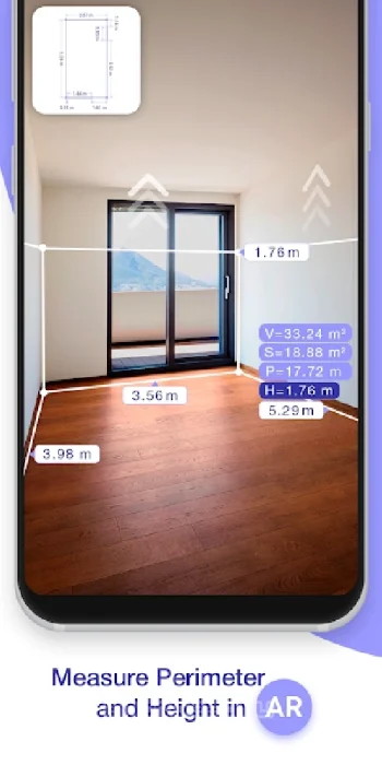 AR Plan 3D Линейка –План помещения, Camera to Plan - скриншот 1