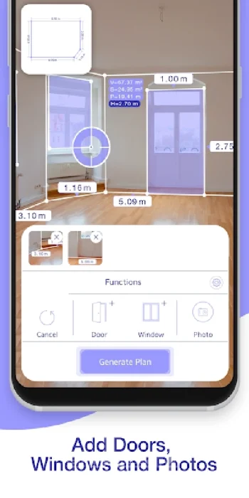 AR Plan 3D Линейка –План помещения, Camera to Plan - скриншот 2