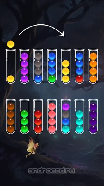 Ball Sort Puzzle - Пазл для сортировки мячей - скриншот 1