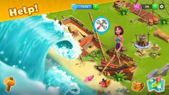 Bermuda Farm: City Building & Farming Island Games - скриншот 2