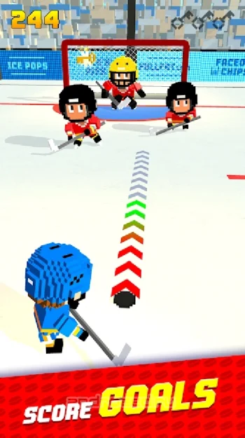 Blocky Hockey - Ice Runner - скриншот 1