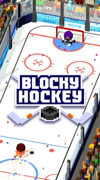 Blocky Hockey - Ice Runner - скриншот 5