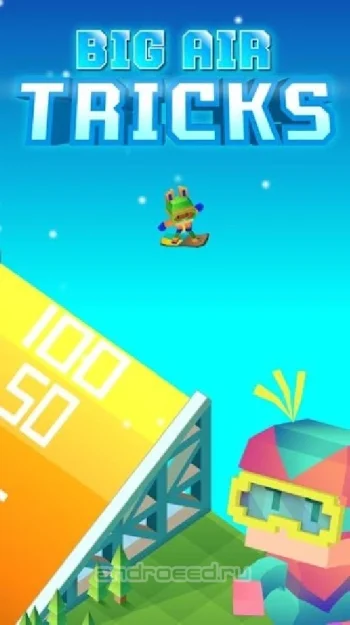 Blocky Snowboarding - скриншот 2