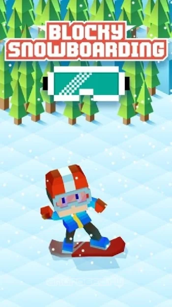 Blocky Snowboarding - скриншот 5