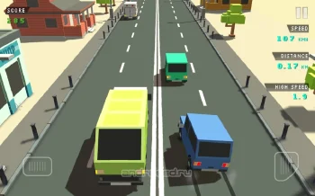 Blocky Traffic Racer - скриншот 1