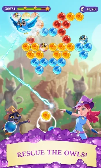 Bubble Witch 3 Saga - скриншот 1