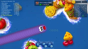 Червячная Зона .io Онлайн Игра - скриншот 4