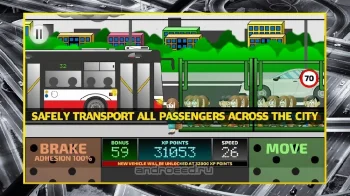 City Bus Driving Simulator 2D - coach driver sim - скриншот 1