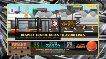 City Bus Driving Simulator 2D - coach driver sim - скриншот 4