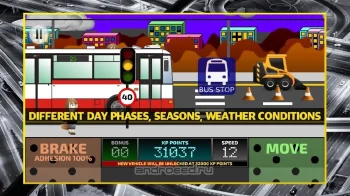 City Bus Driving Simulator 2D - coach driver sim - скриншот 5