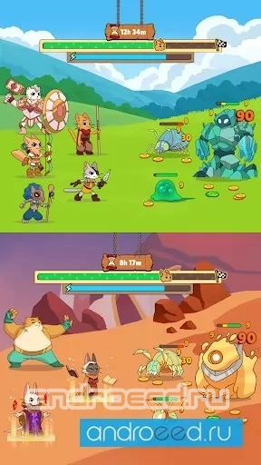 Clicker Cats - RPG Idle Heroes - скриншот 5