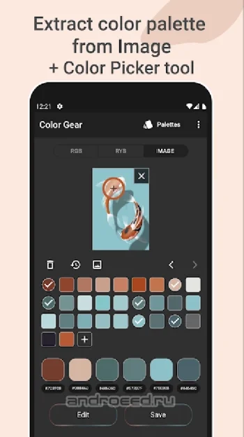 Color Gear — создание палитр, сочетание цветов - скриншот 2