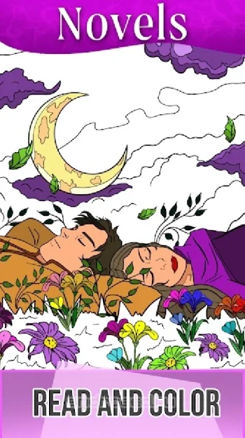 Color Love - раскраски истории любви читать романы - скриншот 4