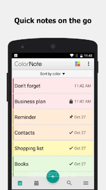 ColorNote блокнот заметки - скриншот 1
