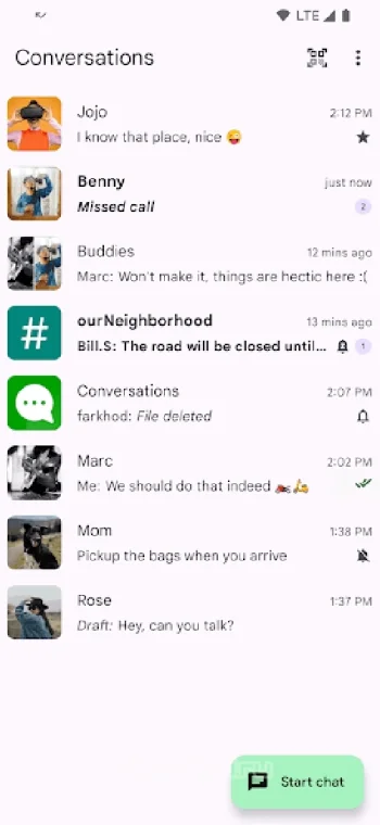 Conversations (Jabber / XMPP) - скриншот 1