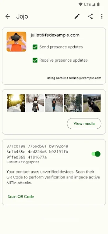 Conversations (Jabber / XMPP) - скриншот 5