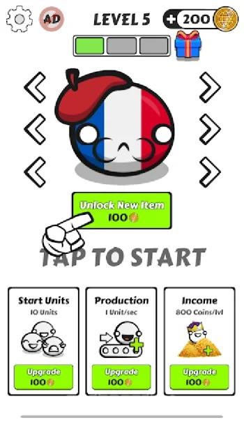 Country Balls Io: Battle Arena - скриншот 2