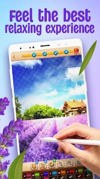 CROSS-STITCH: COLORING BOOK - скриншот 1