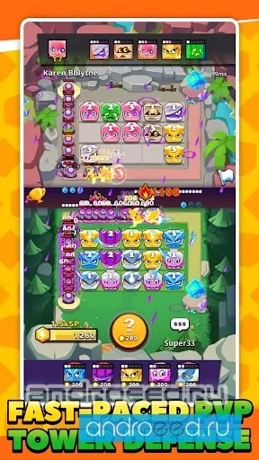 Cubic Clash: Tower Defense PVP Game - скриншот 2