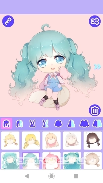 Cute Girl Avatar Maker - скриншот 3